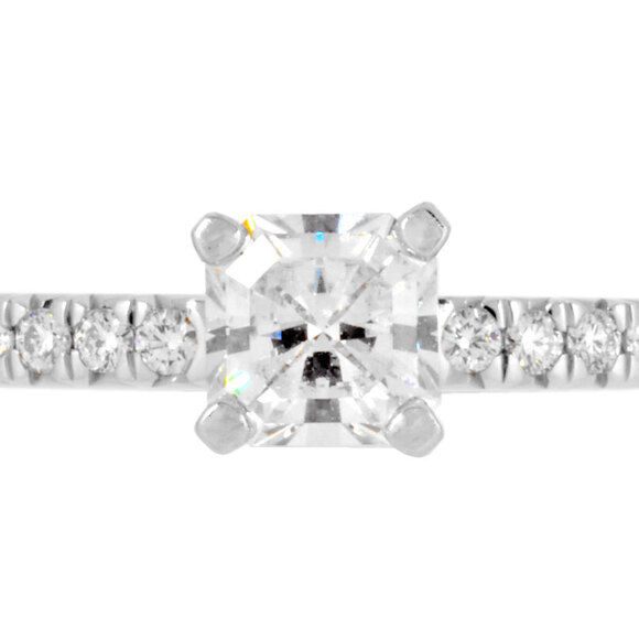 TIFFANY Silver Diamond Ring - Picture 3 of 9